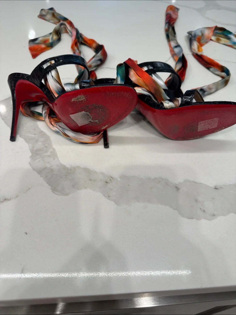 Christian Louboutin Foulard Cheville 100 Sandal